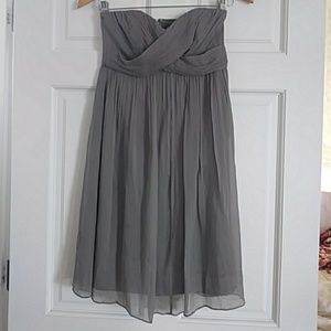 Grey chiffon dress